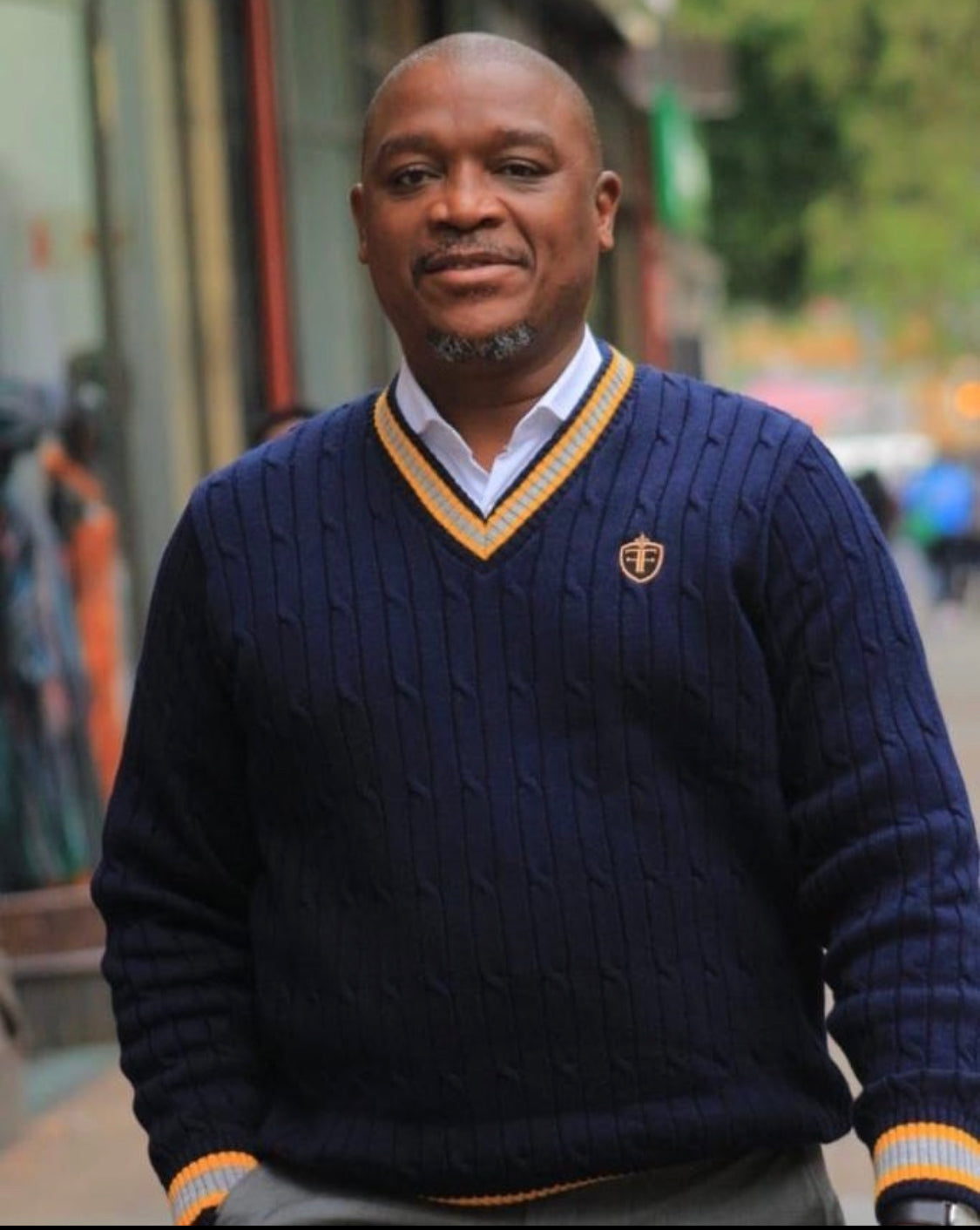 Classic Navy V-Neck Jersey – FreewaybyFlawless